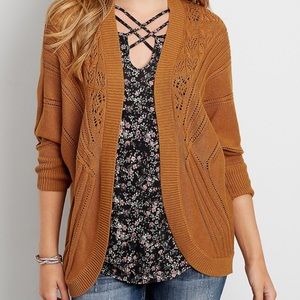 Maurices | Dolman Cardigan w/ Open Stitching